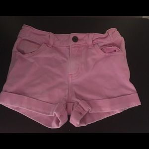 Pink jean shorts